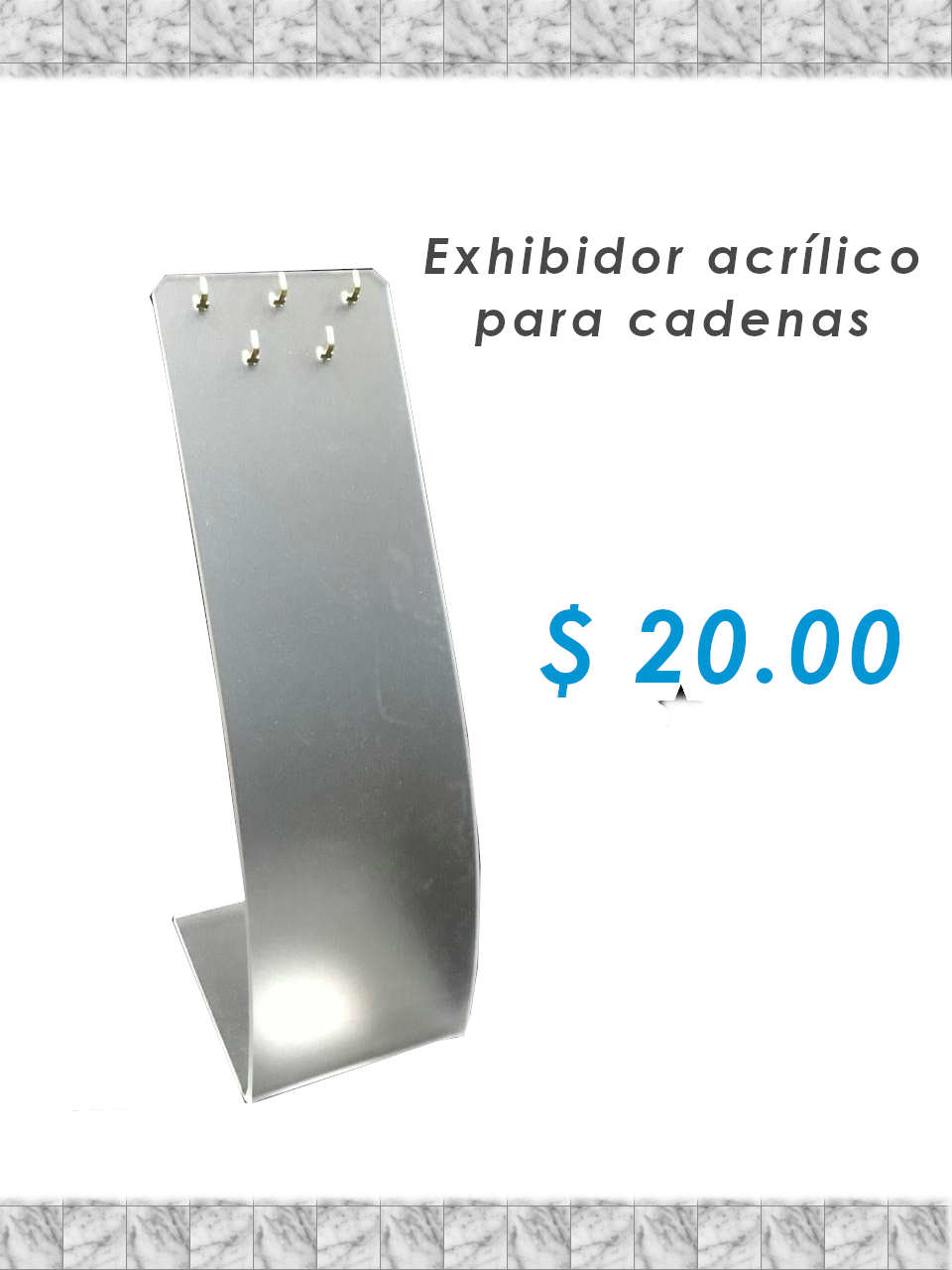 Cadenita / Esclava - 18.5 x 6 x 6 